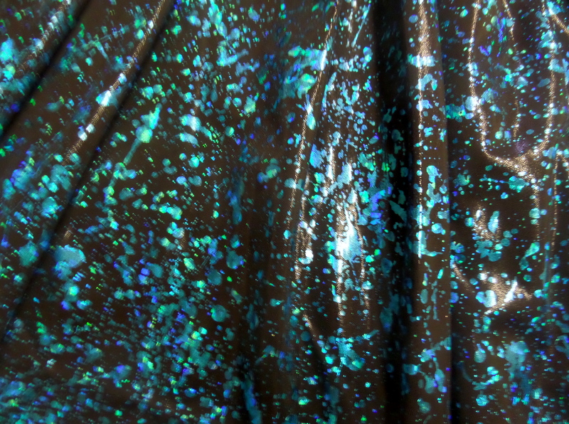 2.Turquoise-Black Hologram Splash